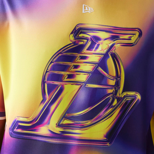 New Era Ανδρική κοντομάνικη μπλούζα LA Lakers NBA All Over Print T-Shirt